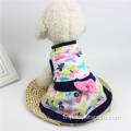 Nouvelles robes imprimées florales d'été robes de chien